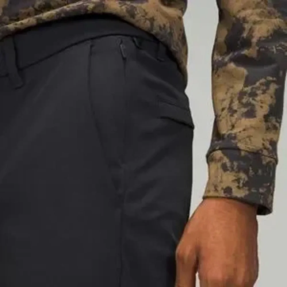 Lululemon Commission Pants Slim Warpstreme Fabric Black Size 38 - Picture 2 of 4